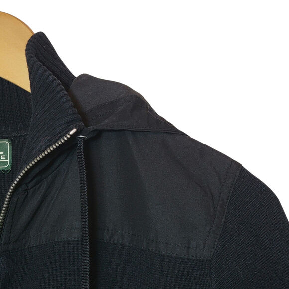 Ralph Lauren L-RL Active Hooded Zip Sweater Black Sporty Casual Fall Layer Large - Picture 3 of 10